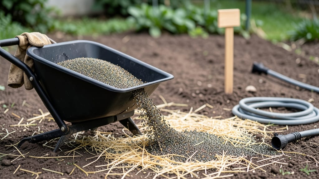Lawn Seed Mulch: Moisture-Locking Shield for Germination Success