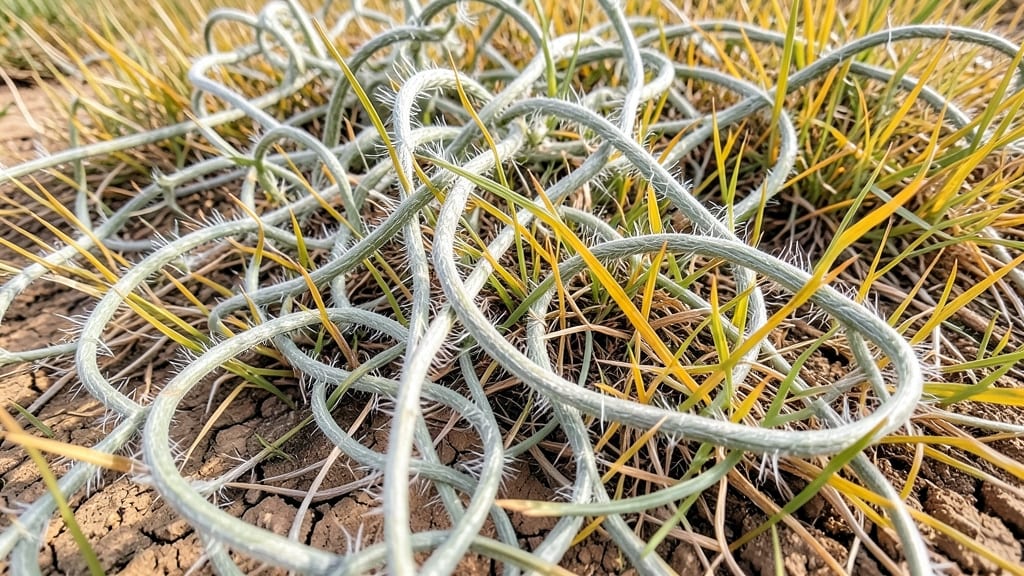 Field Bindweed with Prickly Vines