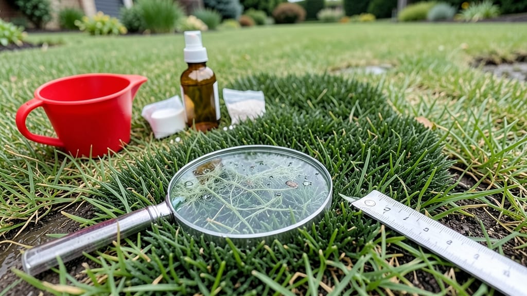 Dark Green Spots in Lawn: Fungal Fix With Baking Soda and Pruning