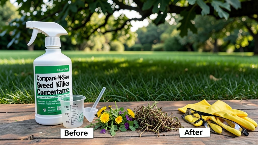Compare-N-Save Weed Killer Concentrate: Lawn-Clearing Power in 1 Gallon