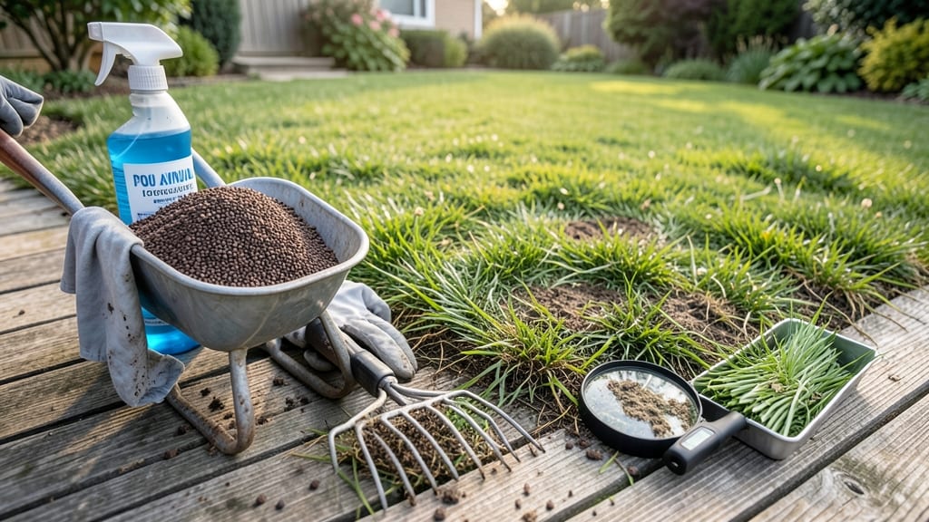 Dark Green Patches of Grass on Lawn: Nutrient Deficiency Fix in 3 Simple Steps