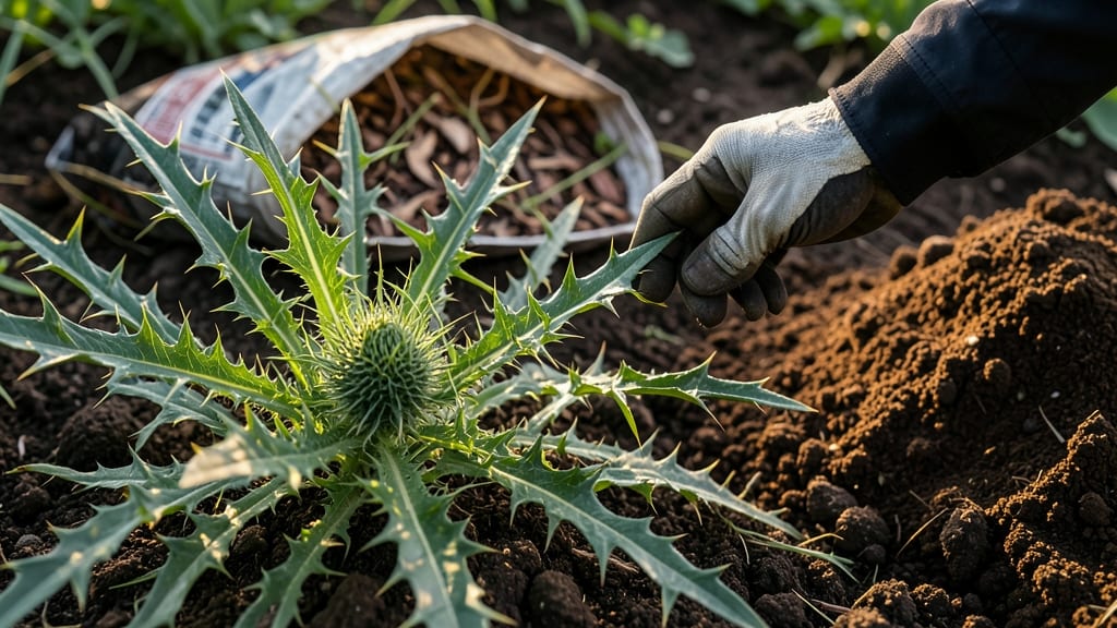 Spiny Sow Thistle Removal