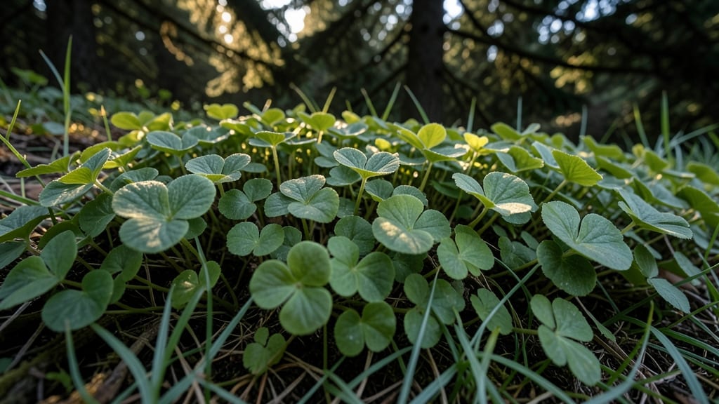 Bird's Nest Fern Lookalike: Wood Sorrel