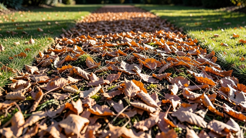 Leaf Mulch for Weed Prevention in Pathways
