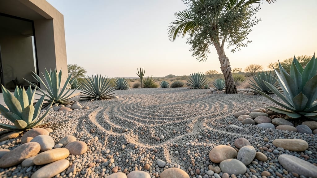 Drought-Resistant Gravel Garden