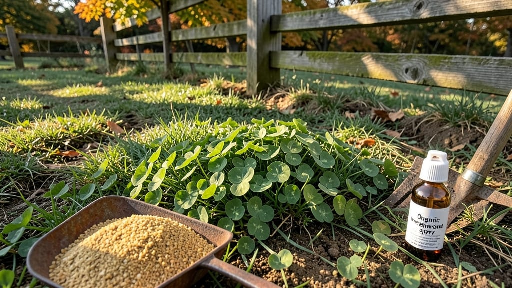 Clover Removal With Corn Gluten Meal