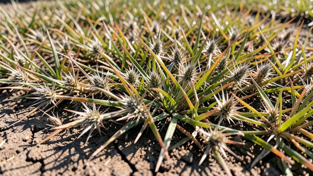 Crabgrass with Spiny Seed Heads