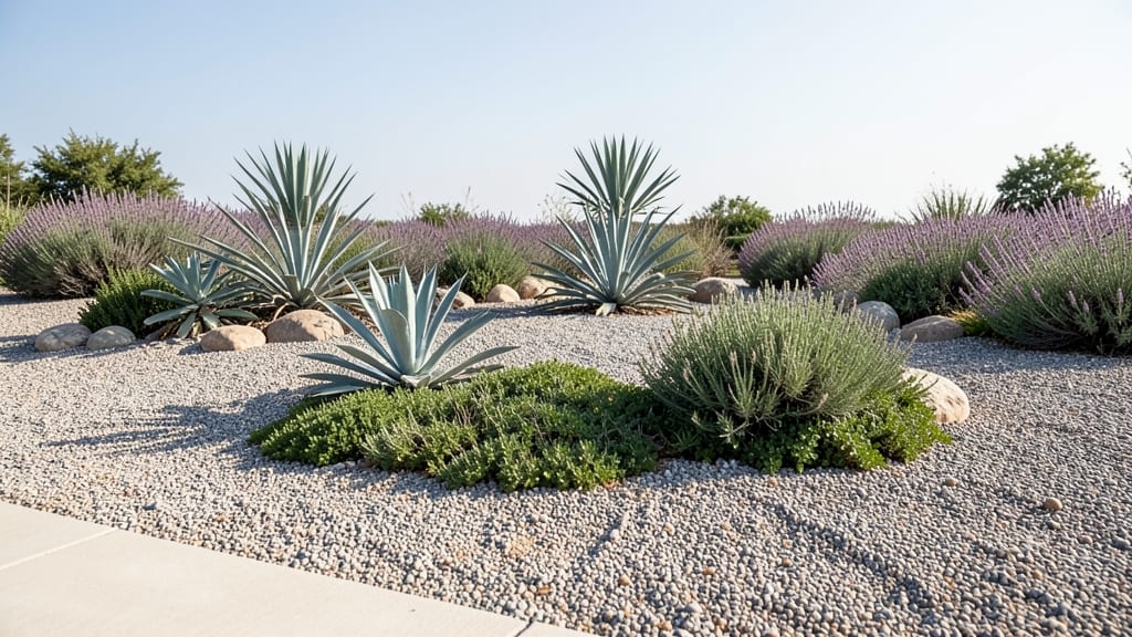 Gravel Garden with Drought-Tolerant Plants