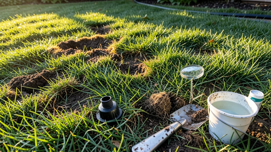 Brown Dead Spots in Lawn: Fungal Fix With Copper Spray and Aeration
