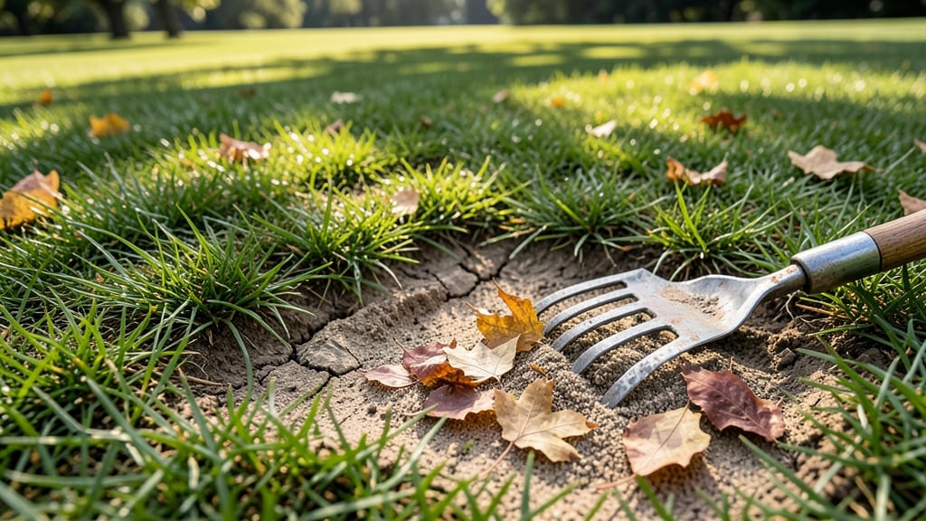 Shredded Leaves for Turf Aeration Benefits