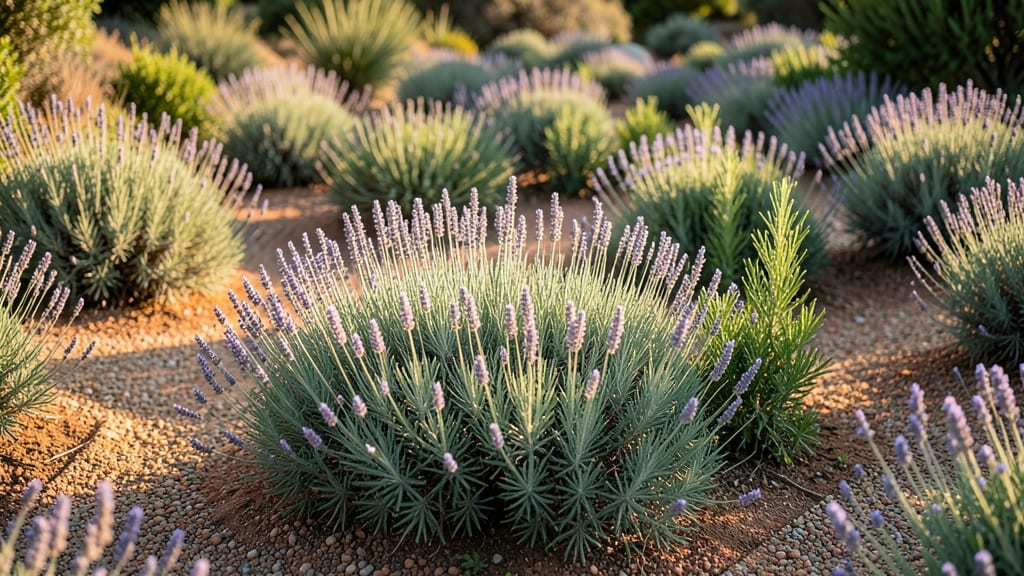 Perennial Herb Garden with Rosemary and Lavender