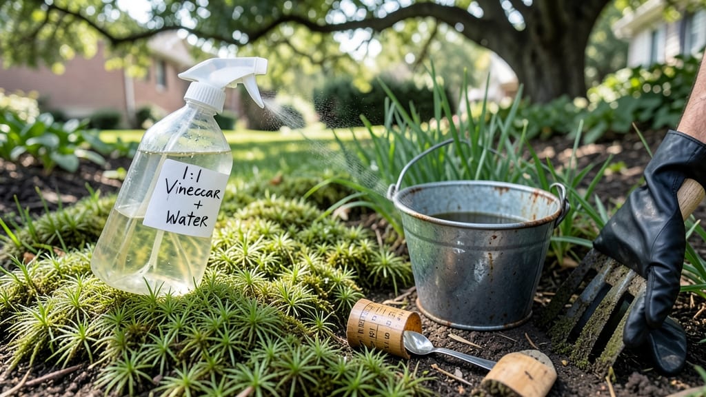 Lawn Moss Killer Homemade: Vinegar and Salt Blend That Works in 24 Hours