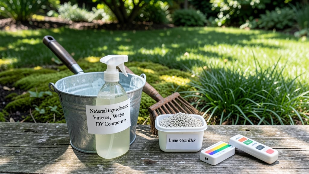 Natural Moss Killer For Lawns: Vinegar and Salt Blend That Vanishes Stubborn Growth