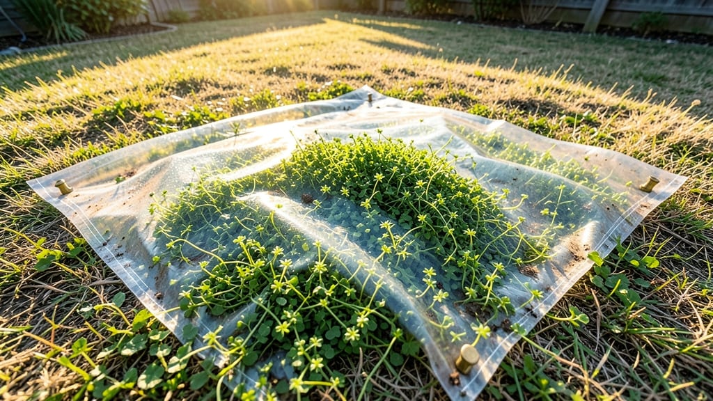Solarization for Large Chickweed Patches