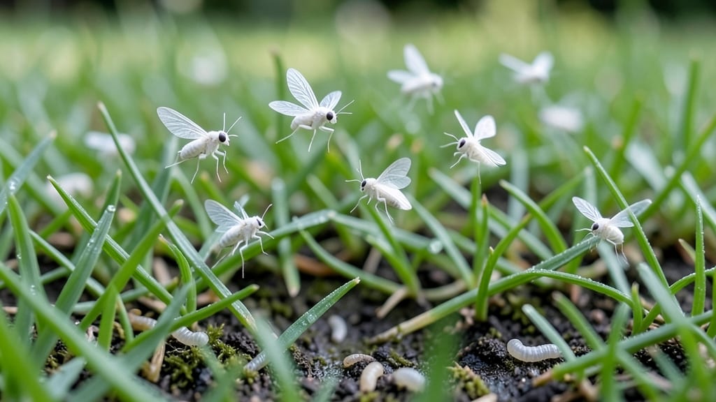 White Flying Bugs Lawn: Natural Trap That Works in 24 Hours