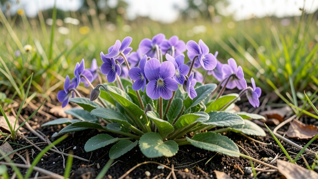 Small Purple Flowers Growing in Lawn: Wild Violet ID and Natural Eradication Guide