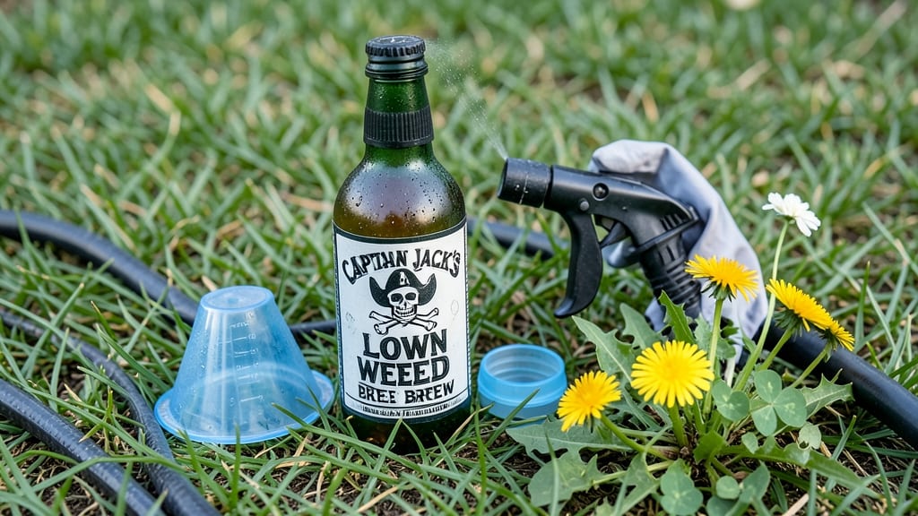 Captain Jack's Lawn Weed Brew: Fast-Acting Vinegar Mix That Disappears Weeds in 24 Hours