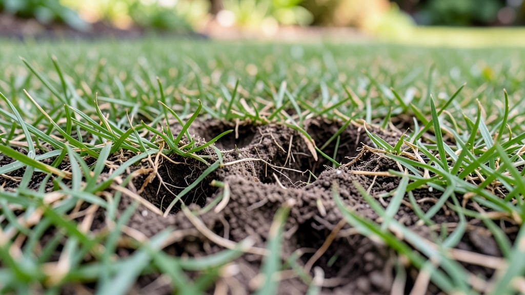 Insect Holes in Lawn: Fast Organic Fixes for Grubs and Moles