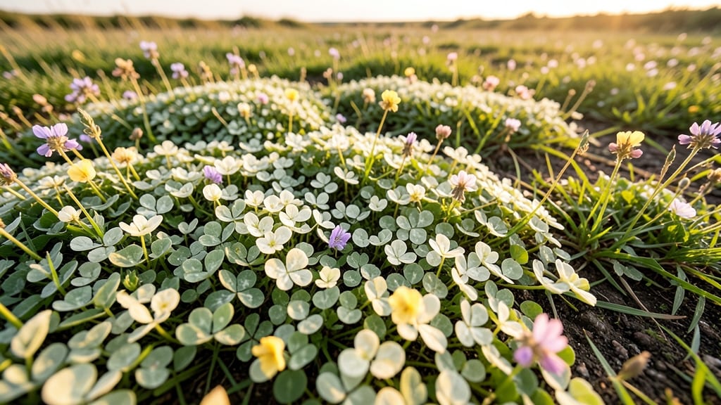 Wildflower Lawn with Clover