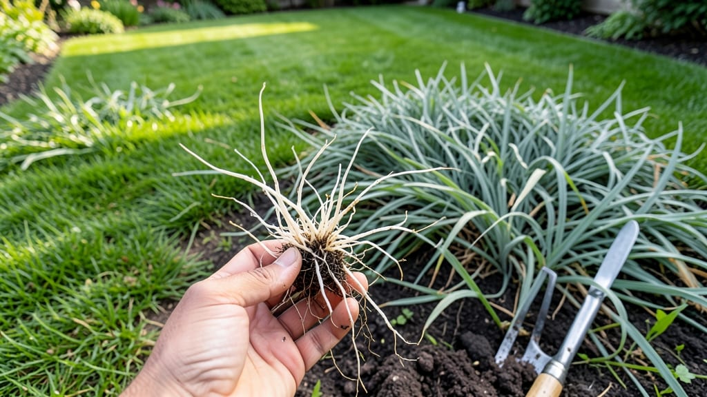 Couch Grass in Lawn: Targeted Digging and Regrowth Prevention