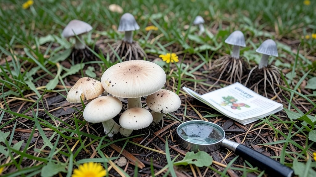 Identifying Toadstools in Lawn: Poisonous vs Safe Look-Alikes Guide
