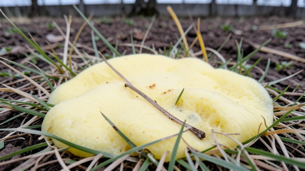 Yellow Slime Mold on Grass: Natural Removal Without Harming Your Lawn